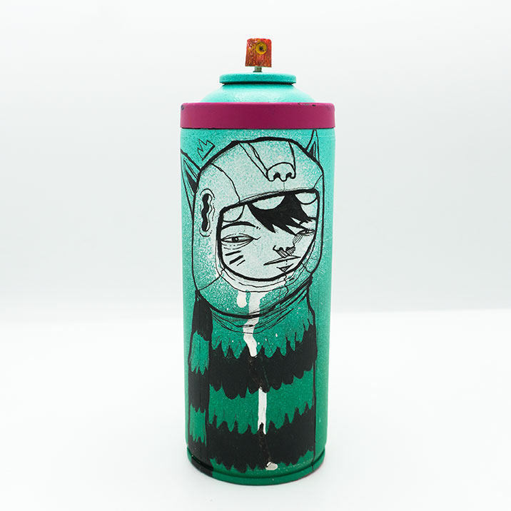 green paint can art