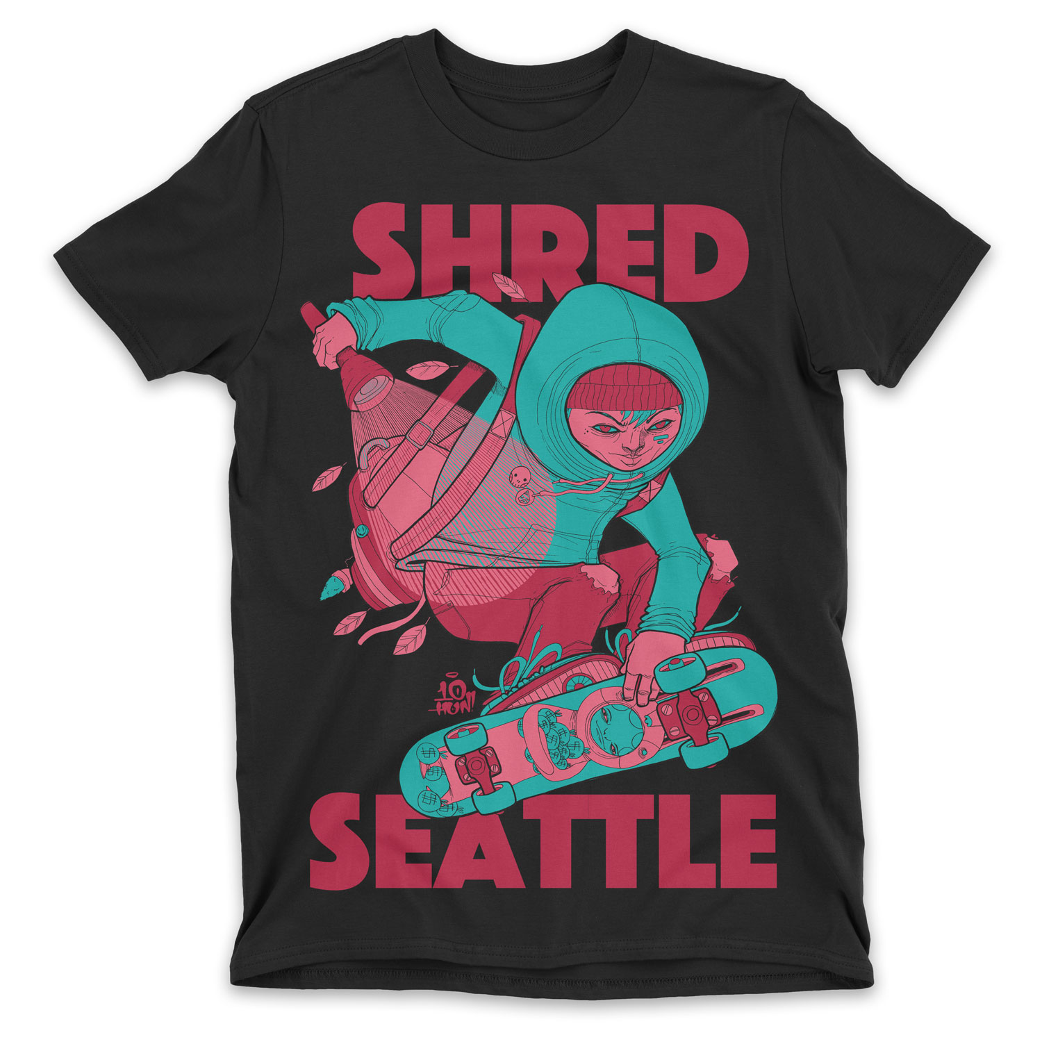 shred seattle tee